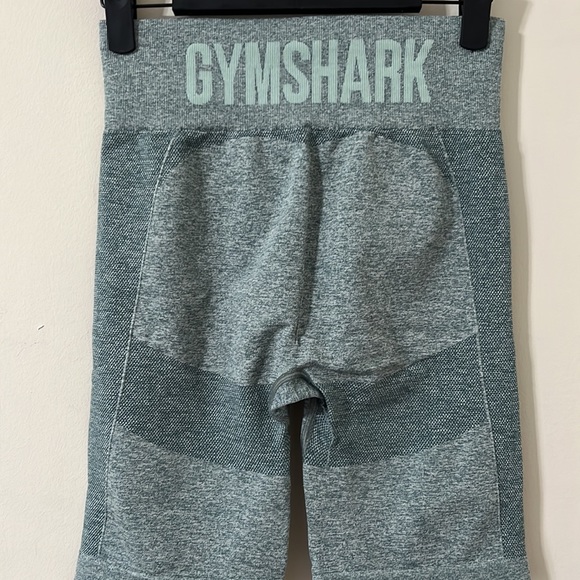 Gymshark Flex Cycling Bike Shorts Studio Green Marl Size Medium - Picture 6 of 7